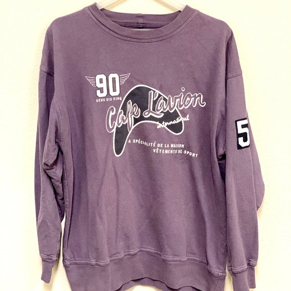 Vintage Nine O‎ Two Six Five Hollywood-Inspired Purple Sweatshirt - Size S/M - Picture 1 of 5